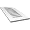 Ekena Millwork Quarter Round Top Right Surface Mount PVC Gable Vent w/ 3-1/2"W x 1"P Standard Frame, 14"W x 36"H GVPQR14X3601SN - alternate 3